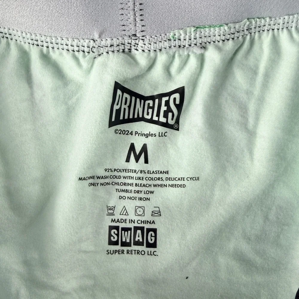 Pringles SWAG Boxer Briefs Boys Medium Green‎ Graphic Stretch Underwear NWOT